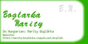 boglarka marity business card